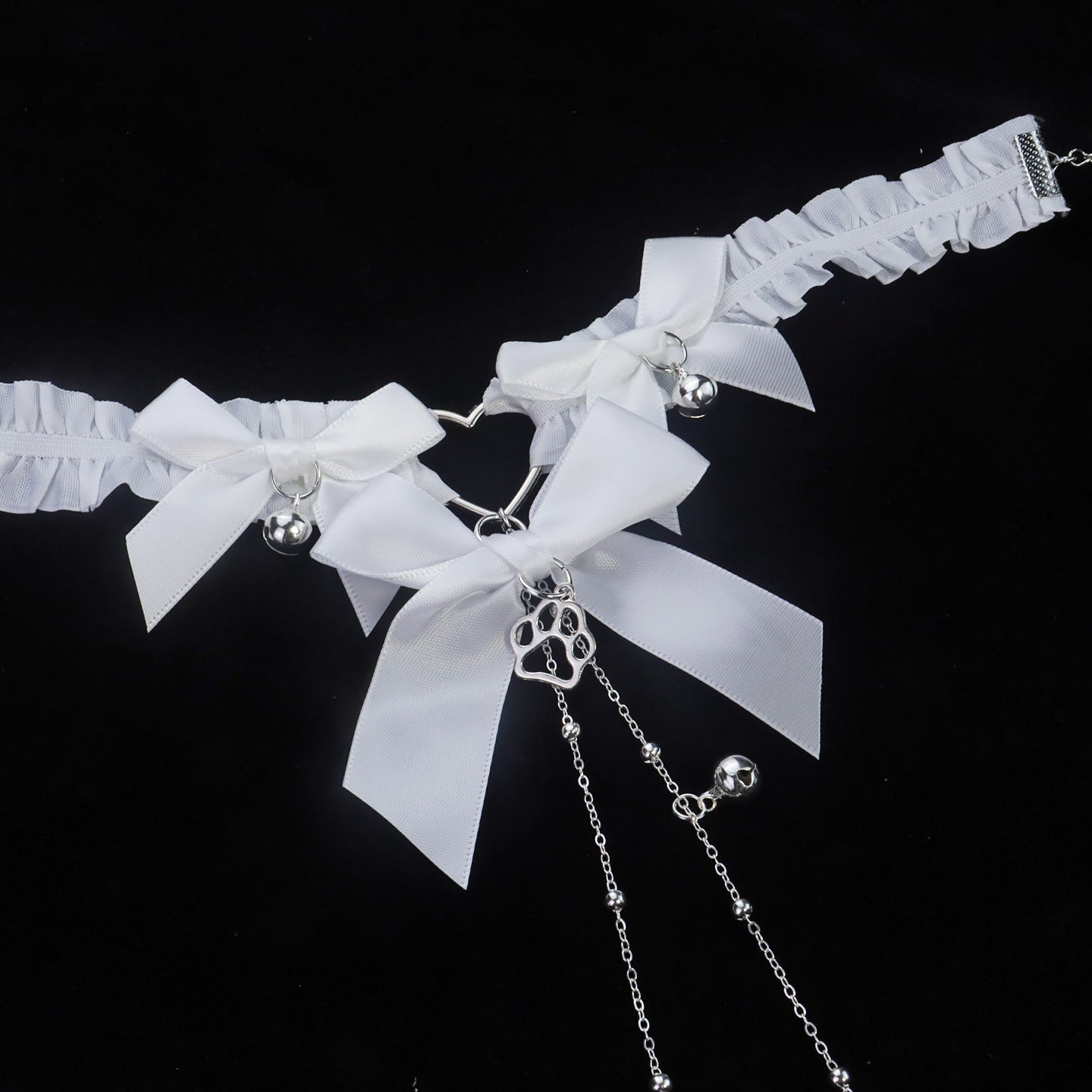 Bow Choker Nipple Clamps Body Chain Set