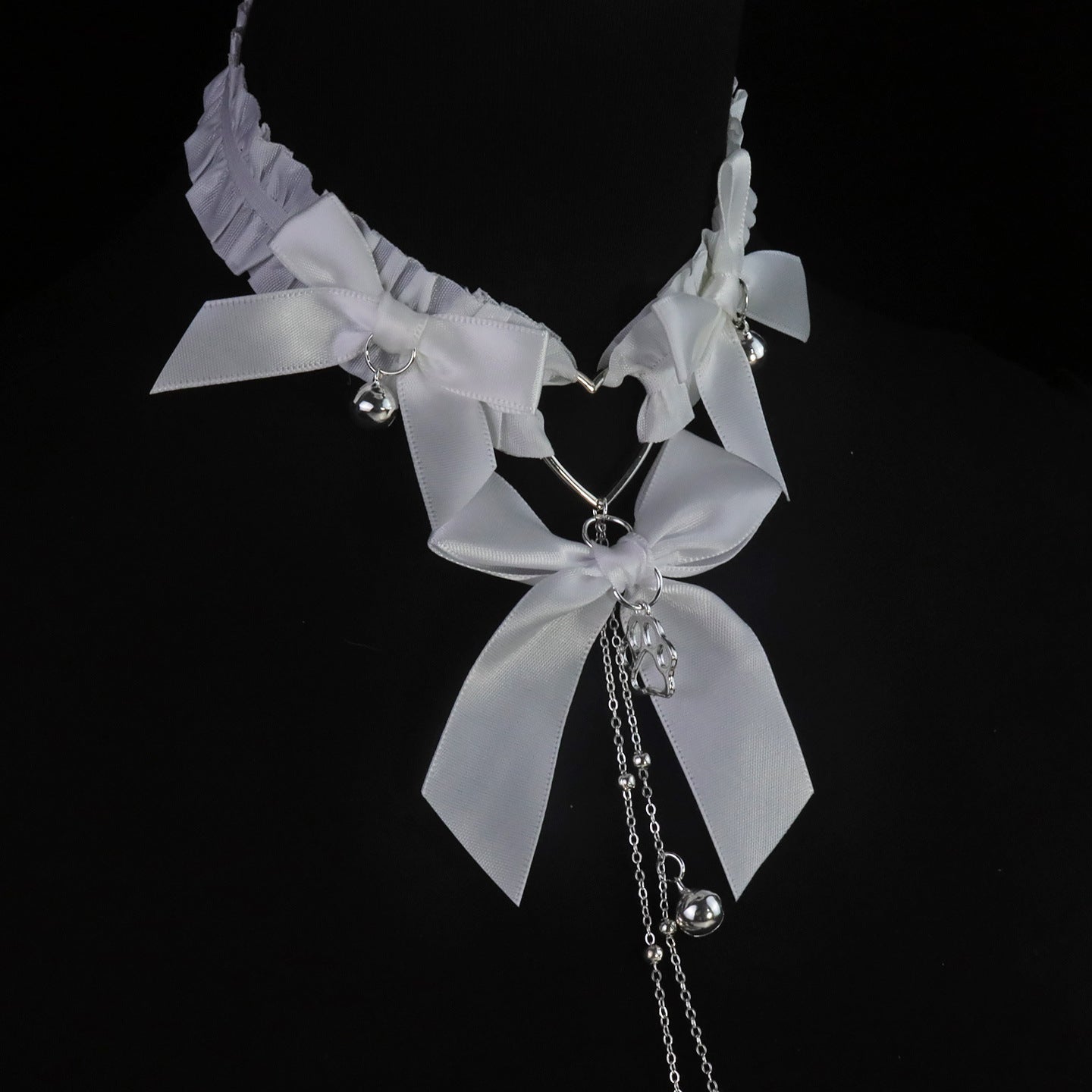 Bow Choker Nipple Clamps Body Chain Set