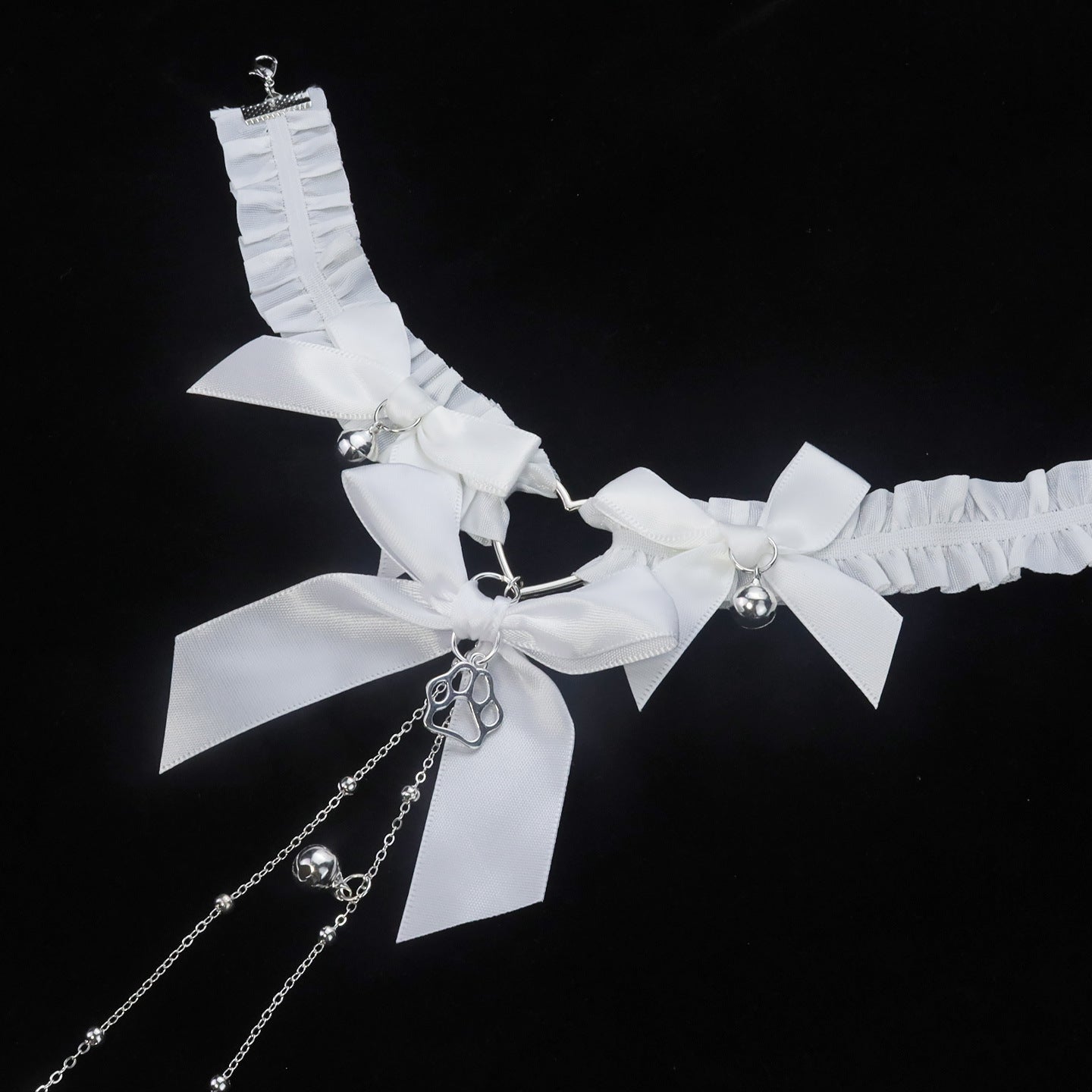 Bow Choker Nipple Clamps Body Chain Set