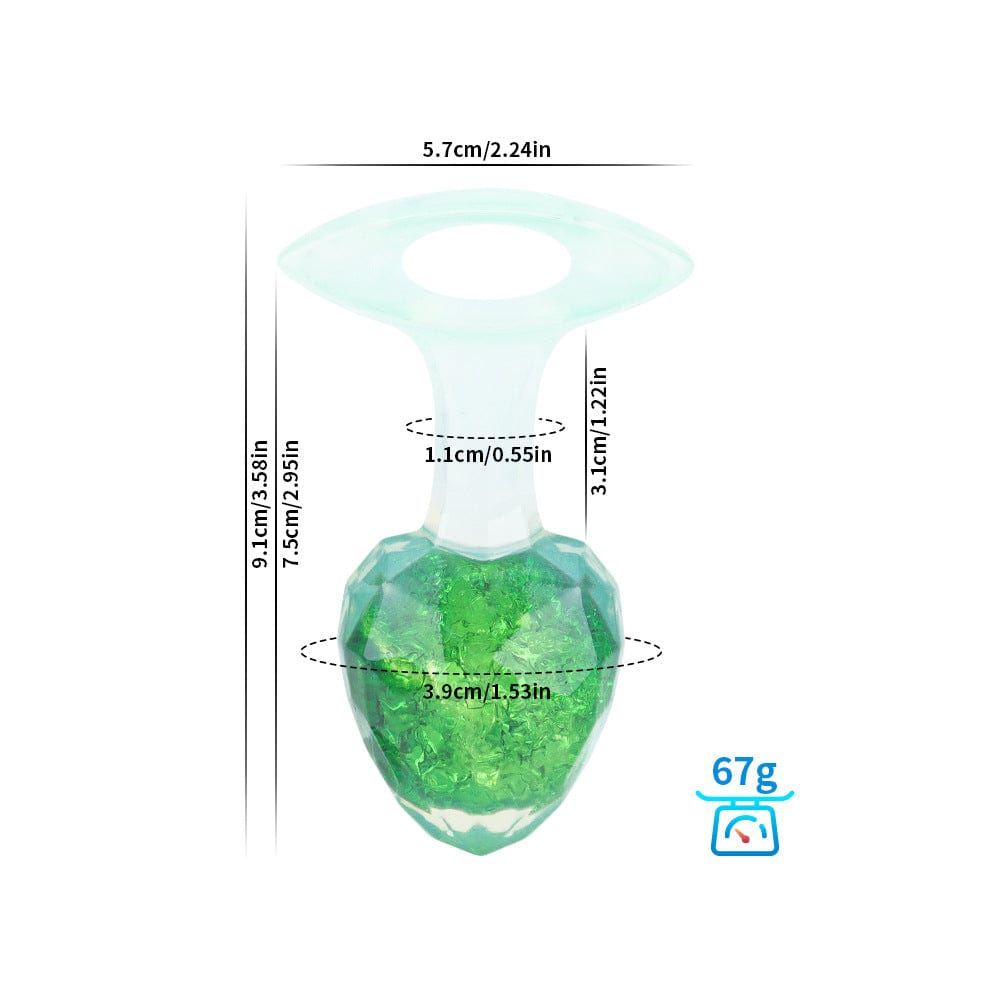 Diamond Crystal Rainbow Wearable Butt Plug Anal Sex Toy