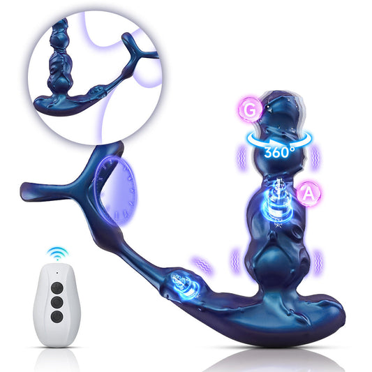 Male 360° Rotation Vibration Prostate Penetration Massager