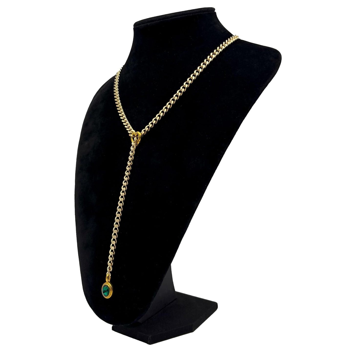 Heart Crystal O-ring Slip Chain