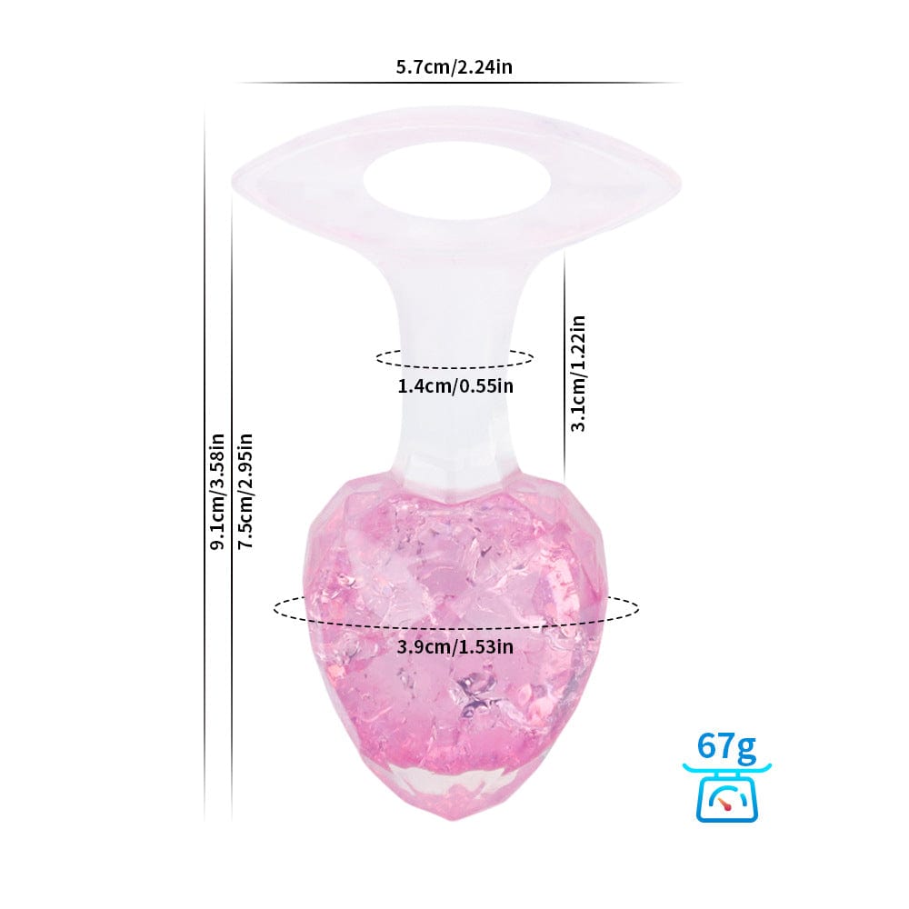 Diamond Crystal Rainbow Wearable Butt Plug Anal Sex Toy