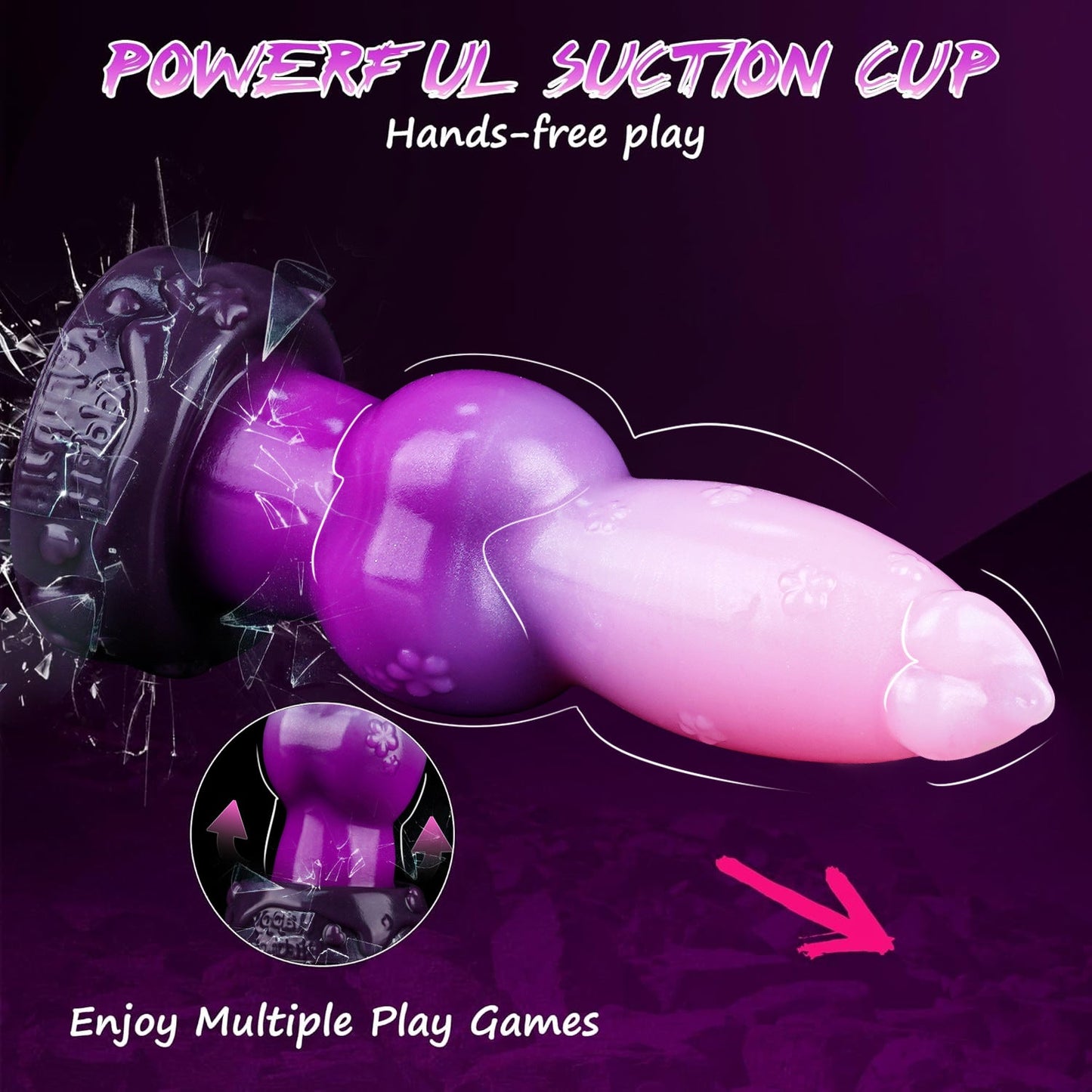 9.51in Realistic Monster Dildo Anal Plug