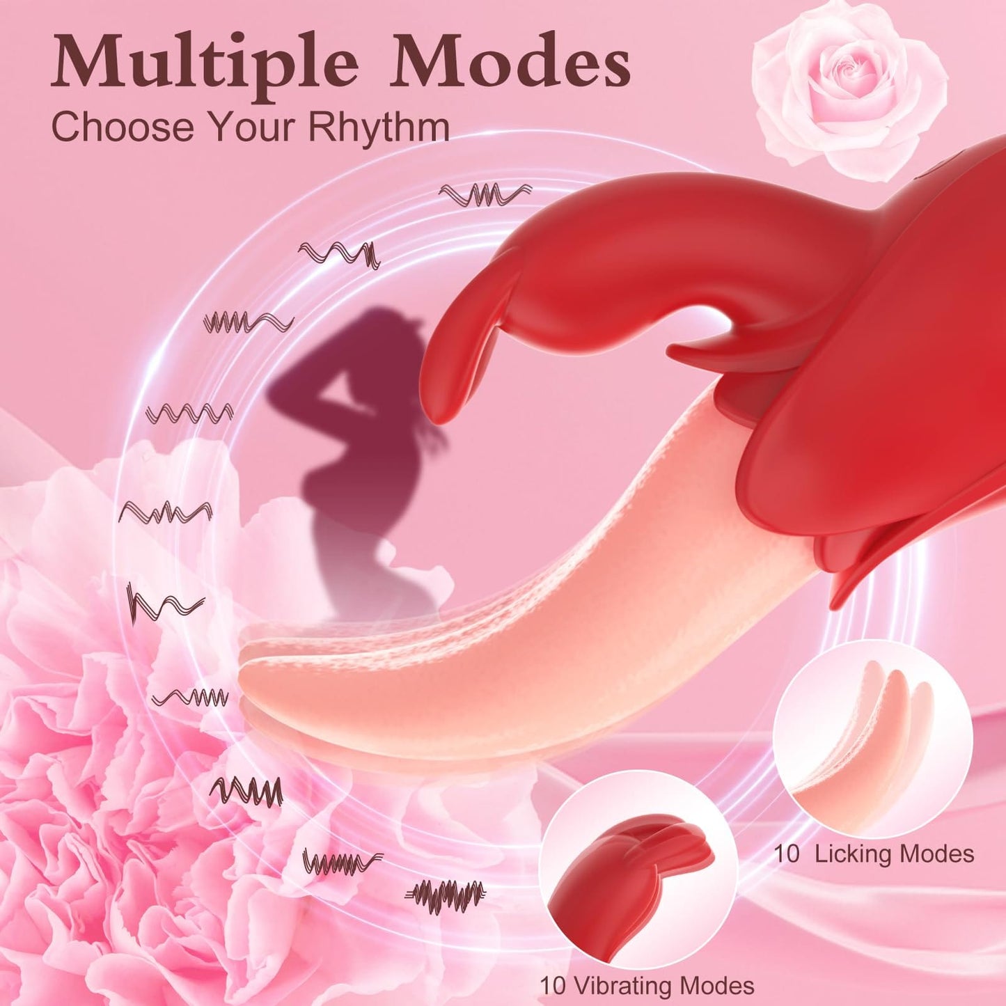 Rose Rabbit Vibrator for Women