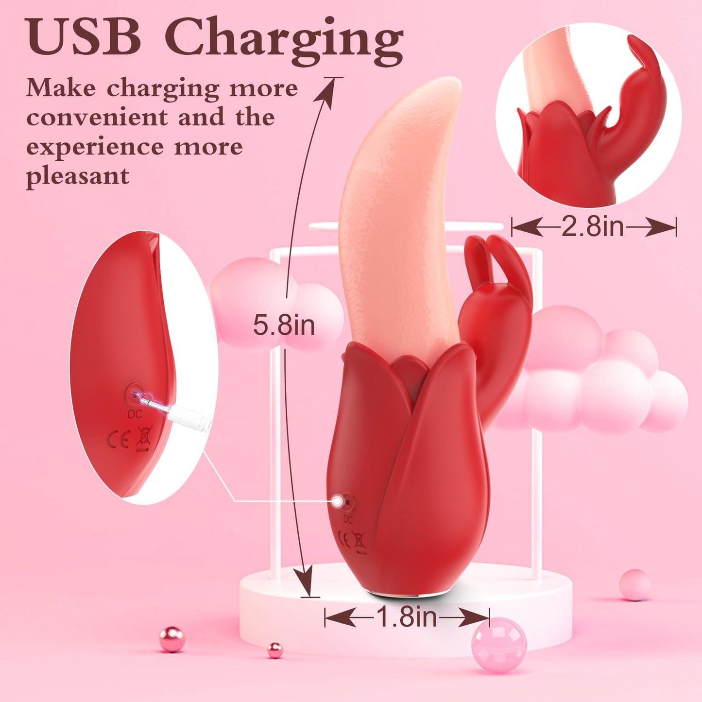 Rose Rabbit Vibrator for Women