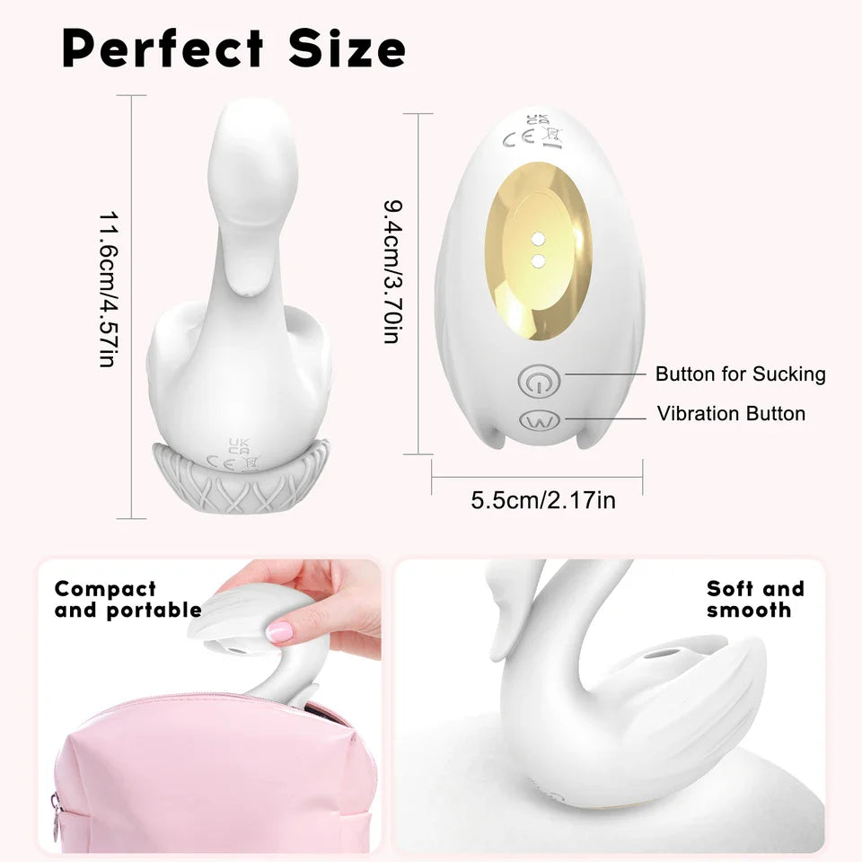 Swan Sucking Clitoral Nipple Stimulation Vibrator