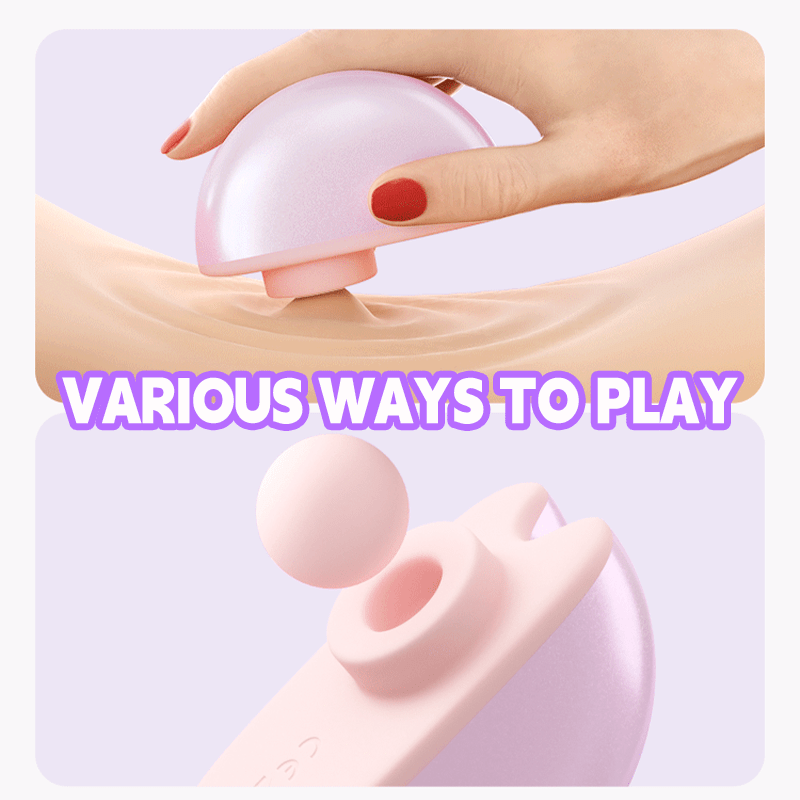 Moon Love Rabbit 2 in 1 Suction Egg Clitoral G Spot Vibrator Set