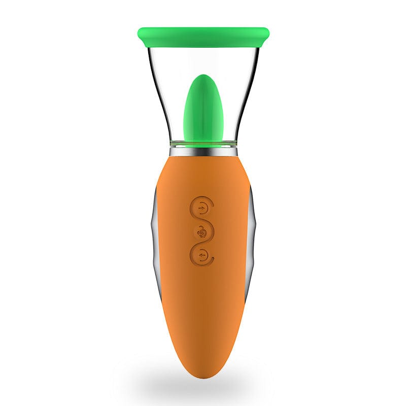 Carrot Vibrator Female Masturbator Heating Sucking Licker