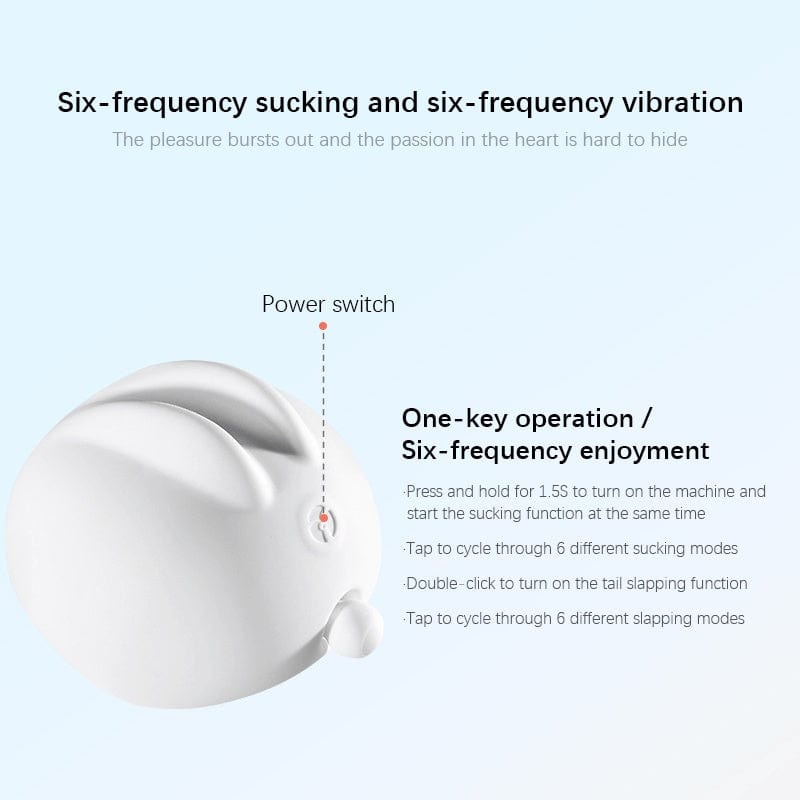 Rabbit Clitoral Suction Vibrator With Colorful Light Charging Base