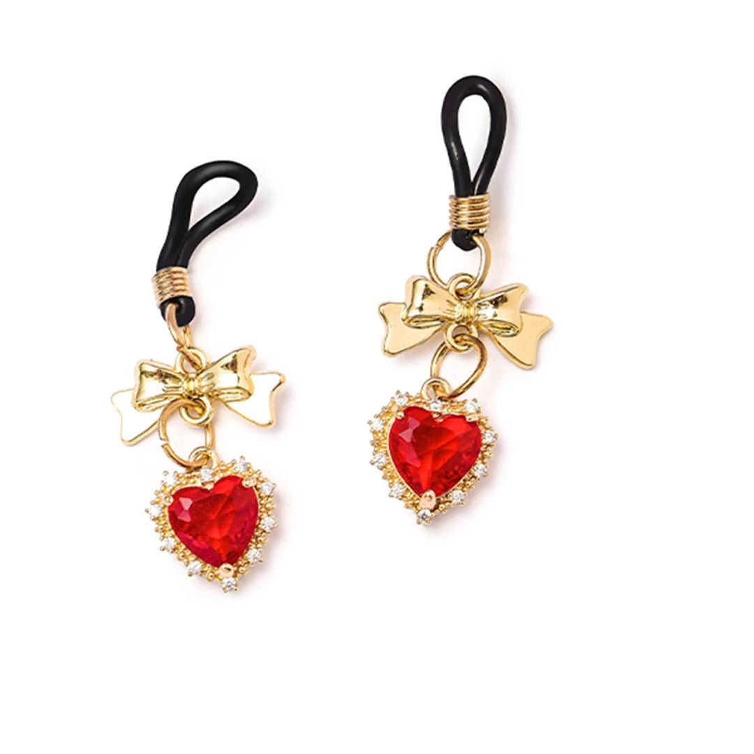 BDSM Heart - Shaped Nipple Clamps Bells