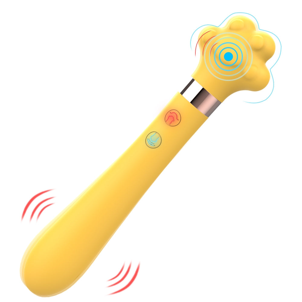 Cute Cat Paw 7 Flapping Clitoral G Spot Vibrator