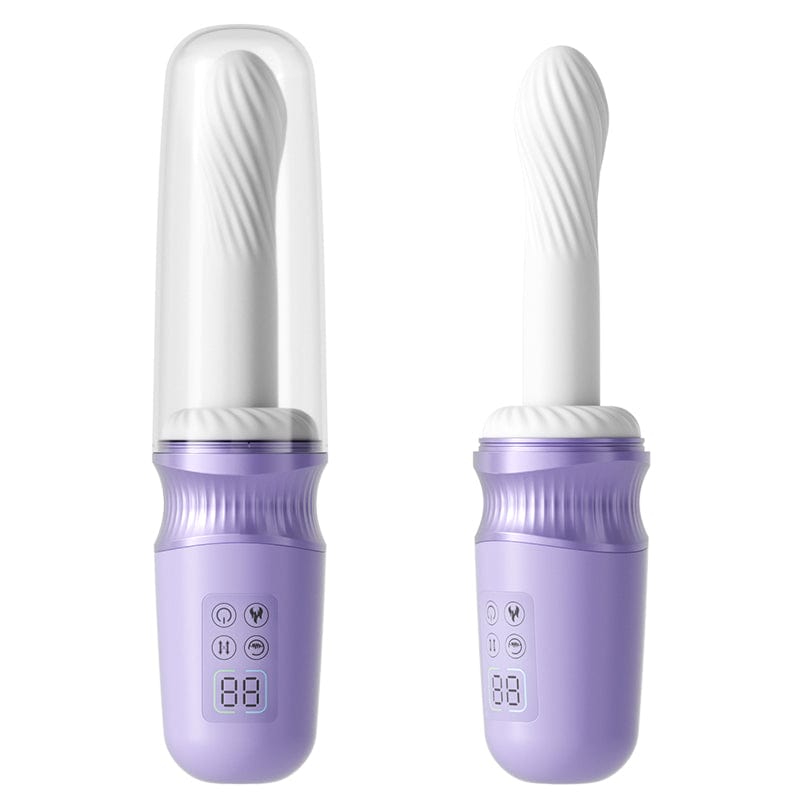 Pure Moon 7 Thrusting Heating Dildo Machine G Spot Vibrator With APP Control